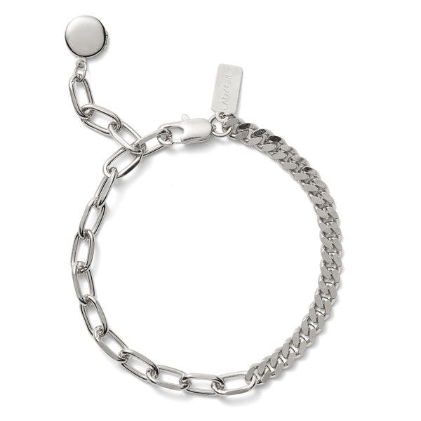 Lady Grey Collage Bracelet in Silver