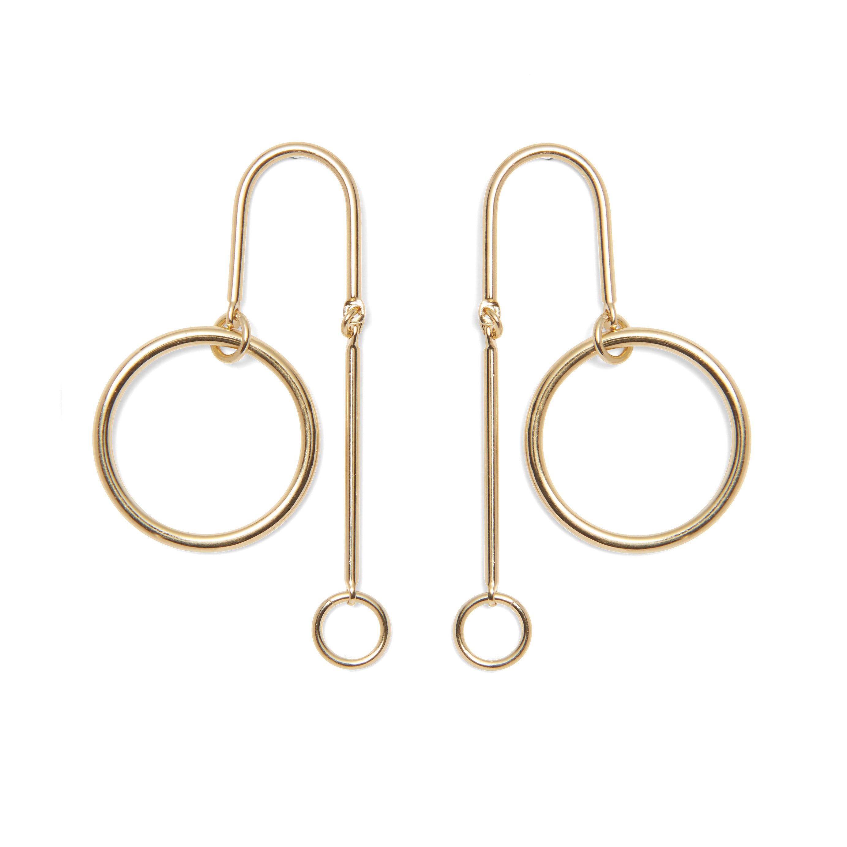 Lady Grey Jewelry Arc Mobile Earring in Gold