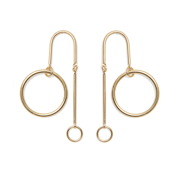 Lady Grey Jewelry Arc Mobile Earring in Gold 