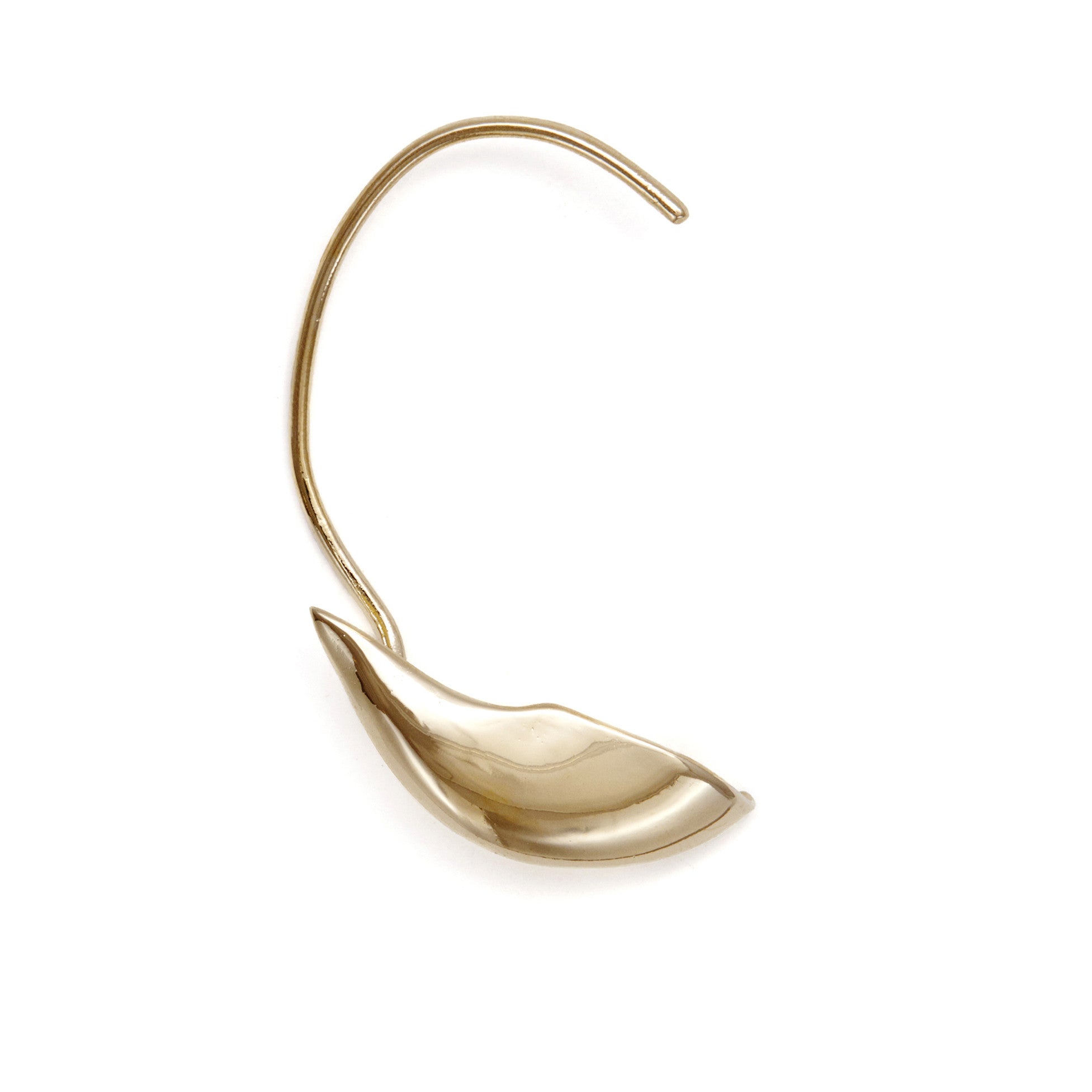 Lady Grey Jewelry Lobe Ear Cuff in Gold- Right Ear