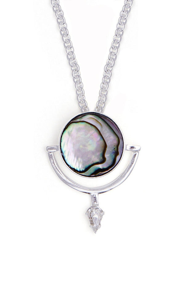 Abalone Locus Necklace in Silver