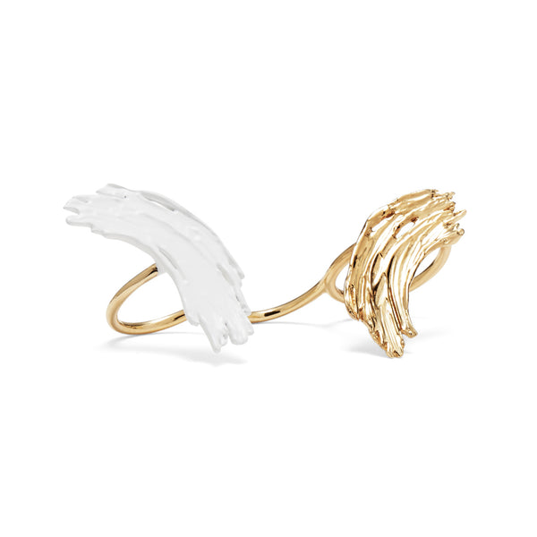 Lady Grey Jewelry Eva Ring in Gold and White