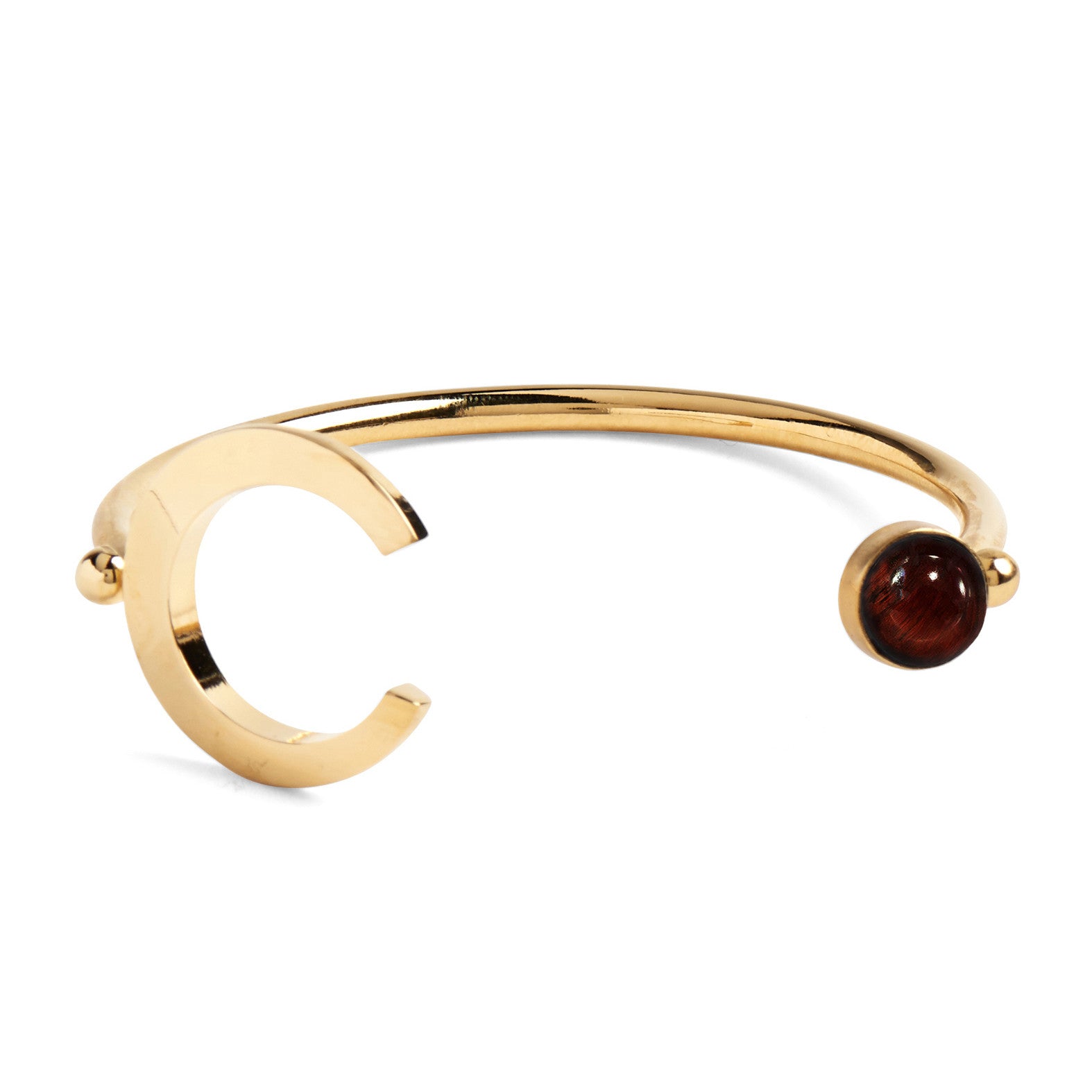 Lady Grey Jewelry Halo Bangle Red Tiger Eye