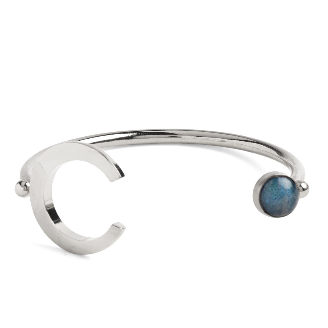 Lady Grey Jewelry Halo Bangle in Silver