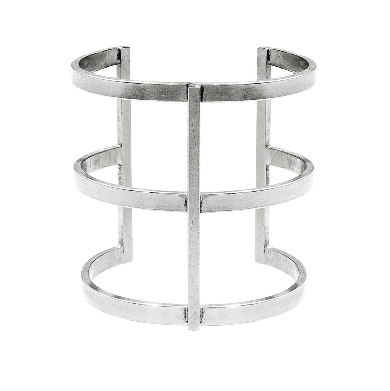 Lady Grey Jewelry Arc Cuff in Silver