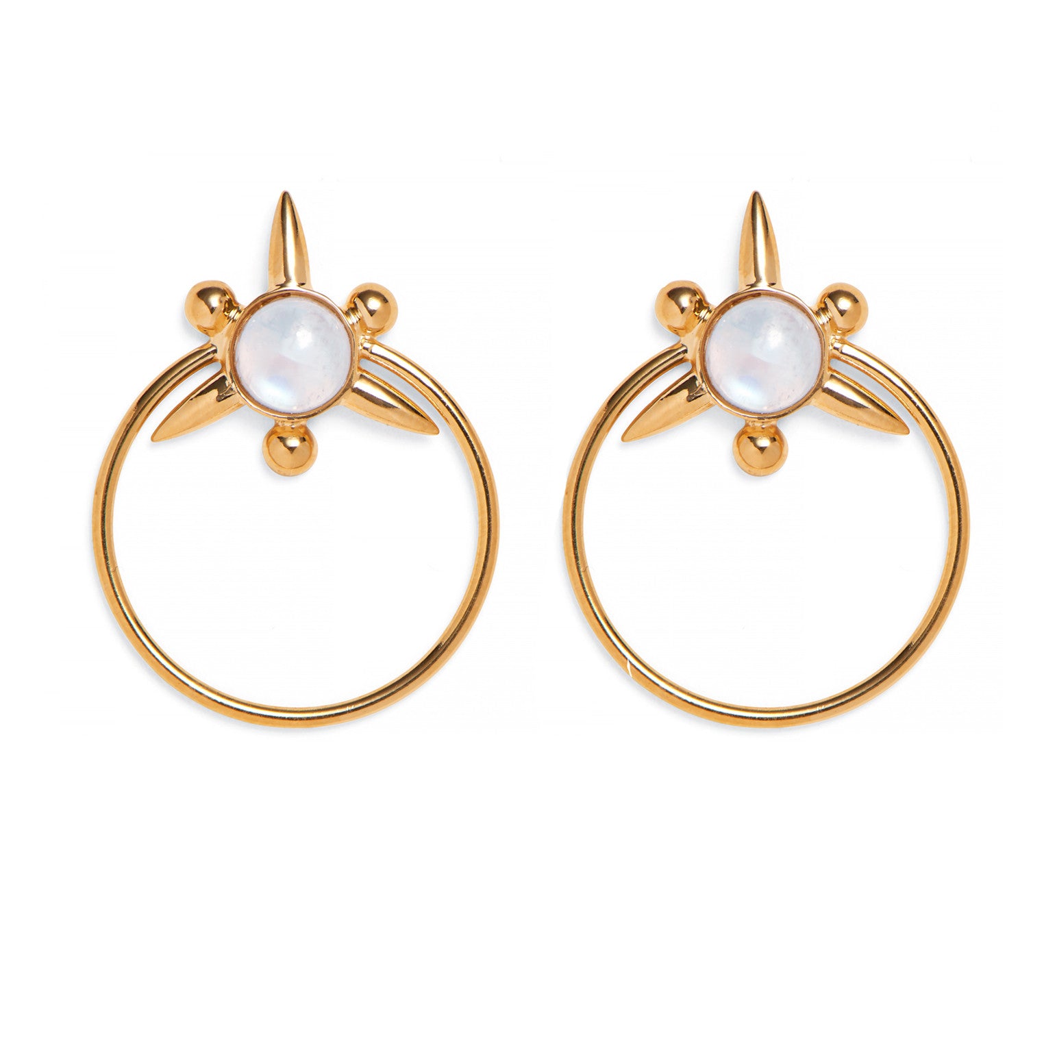 Lady Grey Jewelry Astraea Hoops in Gold