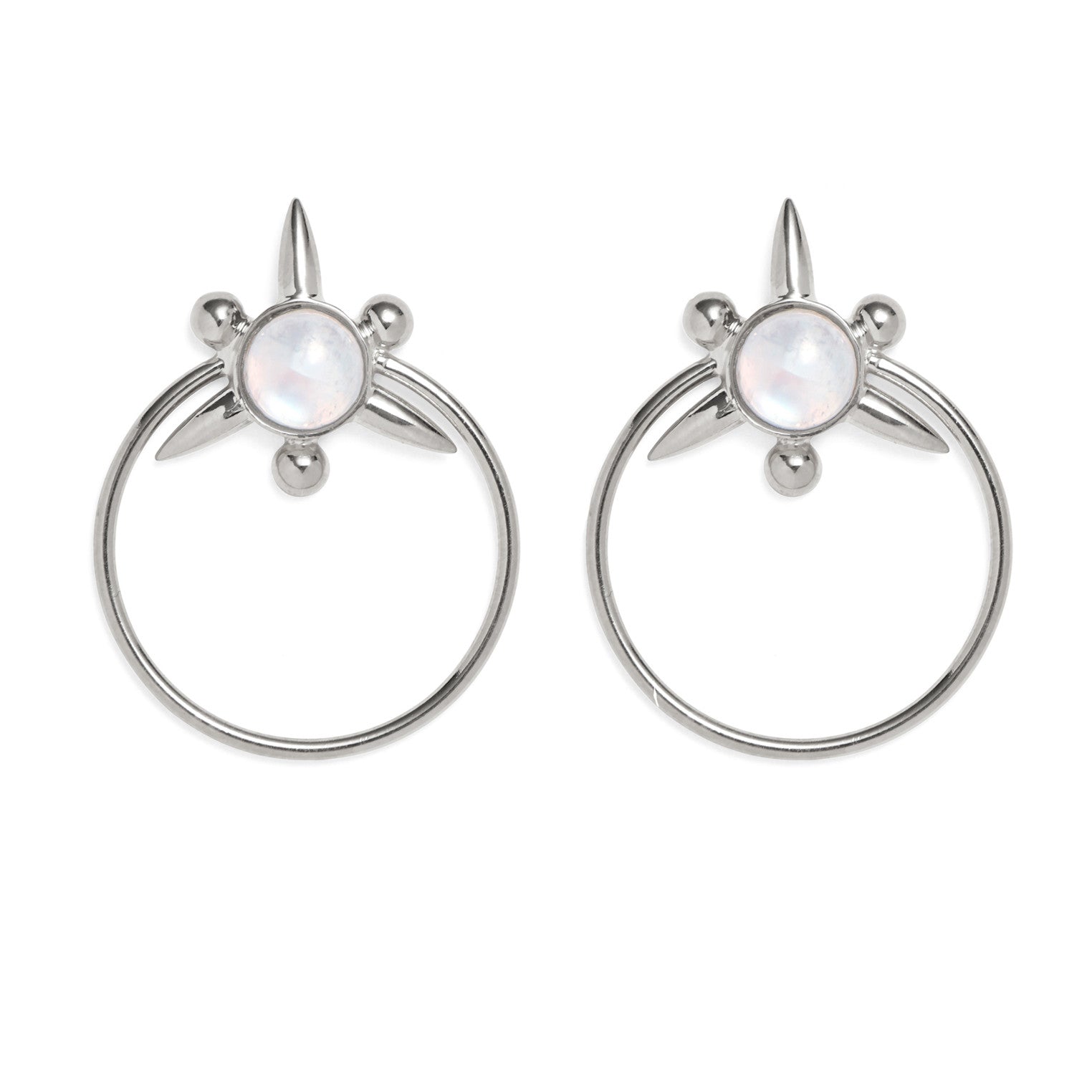 Lady Grey Jewelry Astraea Hoops in Silver