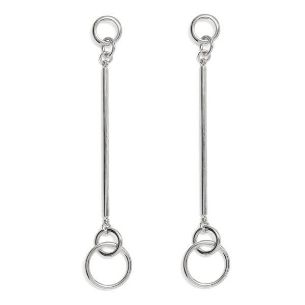 Lady Grey Jewelry Connection Earring in Rhodium