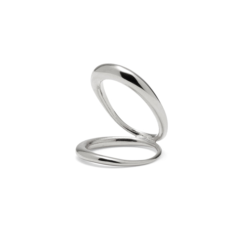 Lady Grey Jewelry Echo Ring in Rhodium