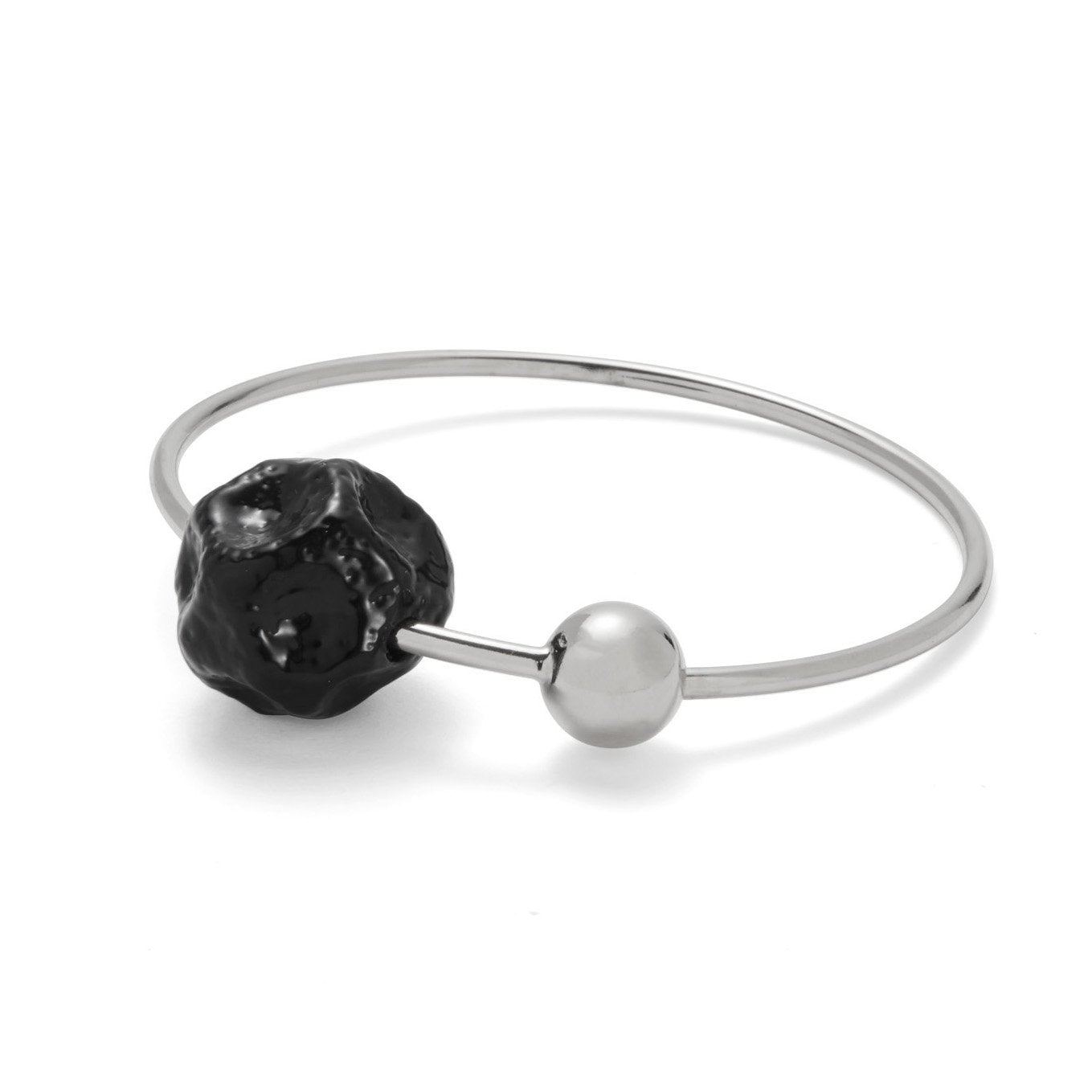 Lady Grey Jewelry Ohr Bangle in Rhodium