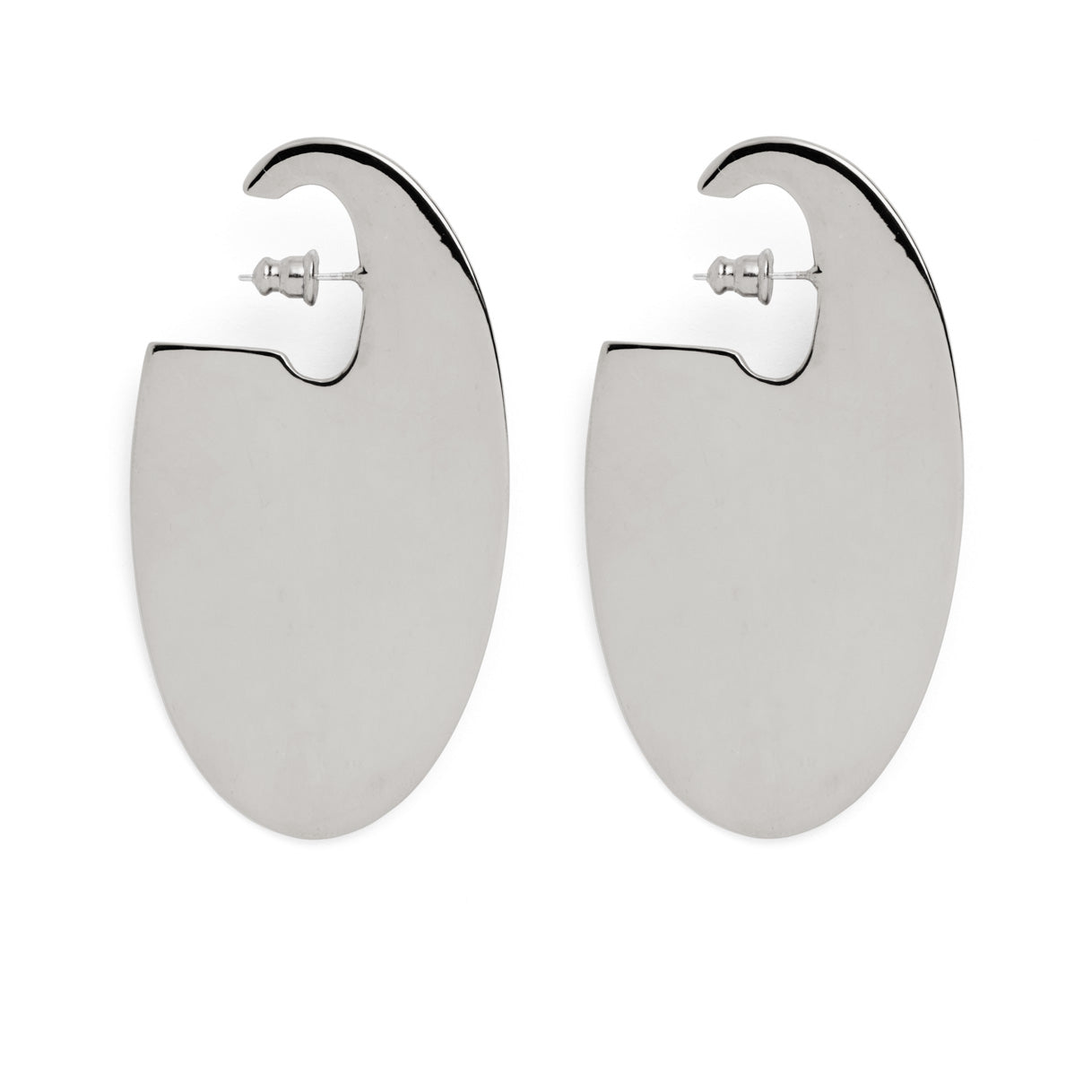 Lady Grey Jewelry Ovoid Earring in Silver