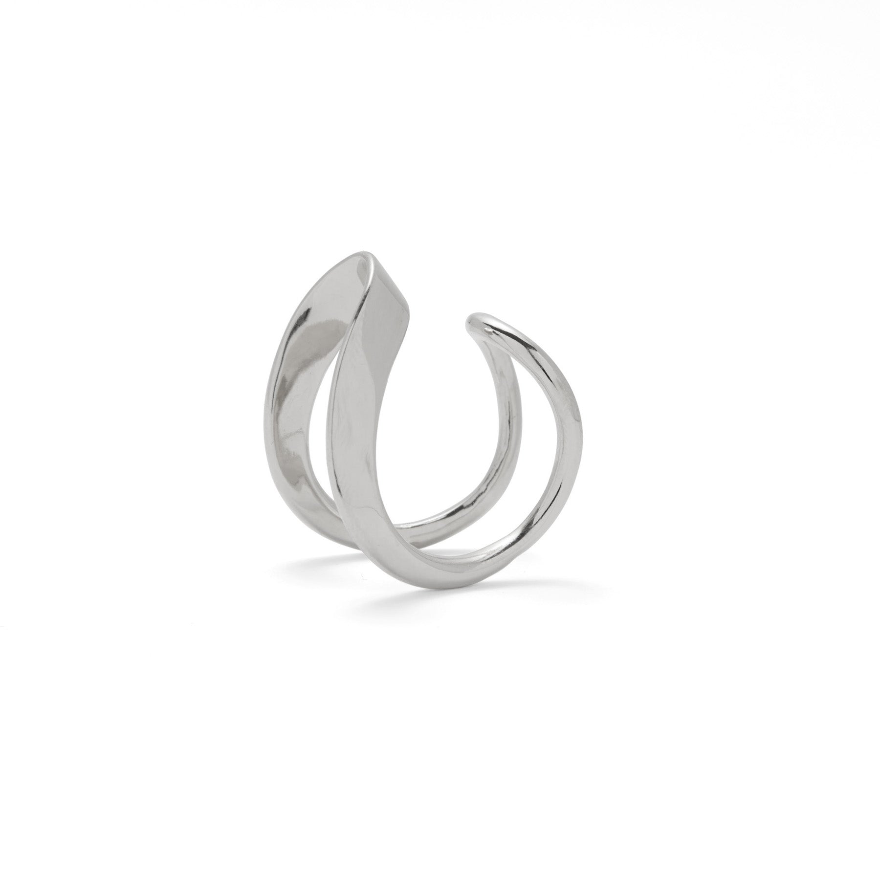 Raia Ring in Rhodium