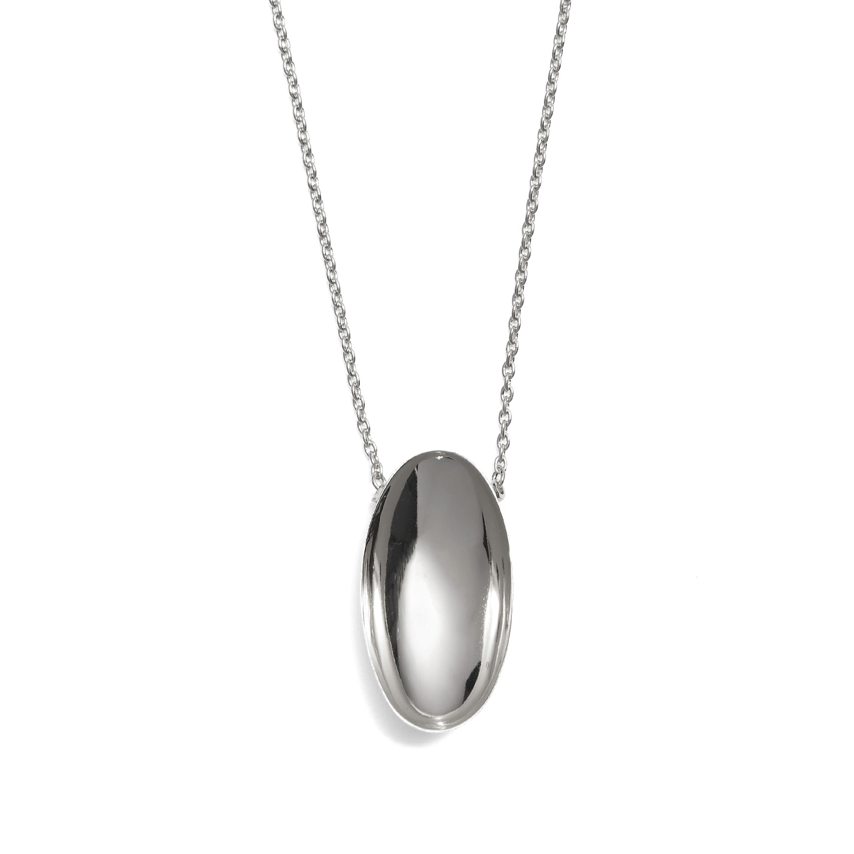 Lady Grey Jewelry Small Basin Necklace in Rhodium