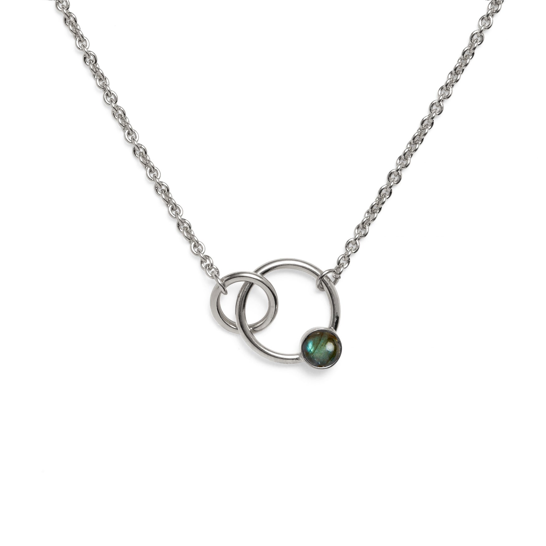 Lady Grey Jewelry Torsion Necklace with Labradorite