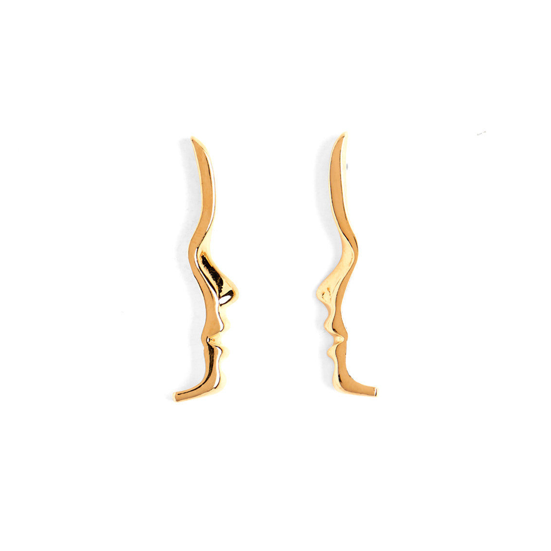 Lady Grey Jewelry Mini Silhouette Studs in Gold