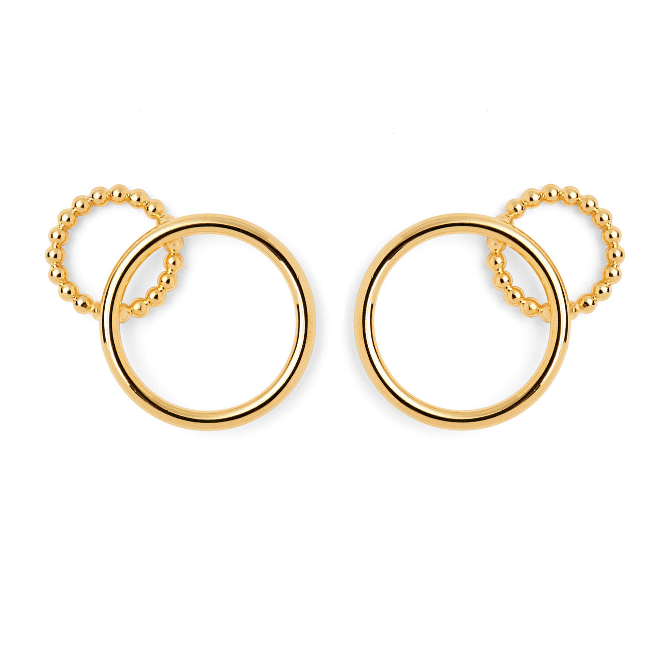 Lady Grey Jewelry Pearled Venn Earring in Gold