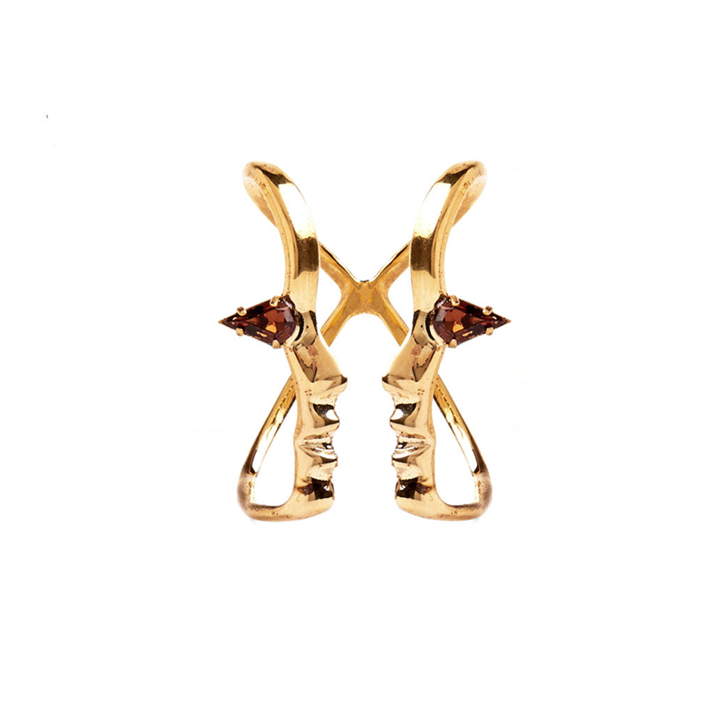 Lady Grey Jewelry Smoky Topaz Silhouette Ring