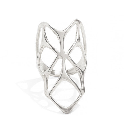 Web Ring in Silver