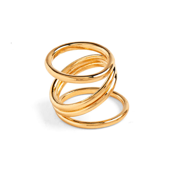Lady Grey Jewelry Wrap Ring in Gold