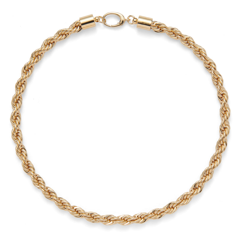 XL Rope Chain Necklace in Gold
