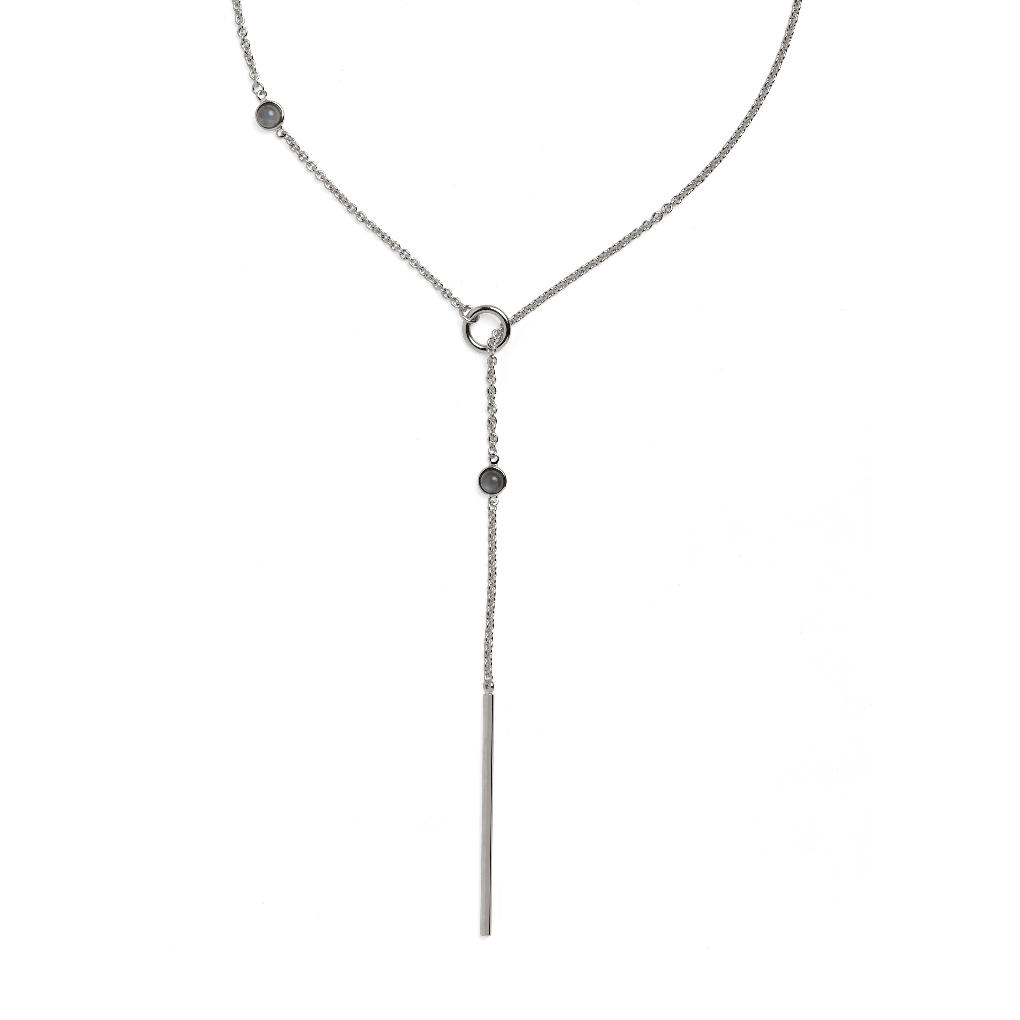 Lady Grey Jewelry Assemblage Necklace Silver