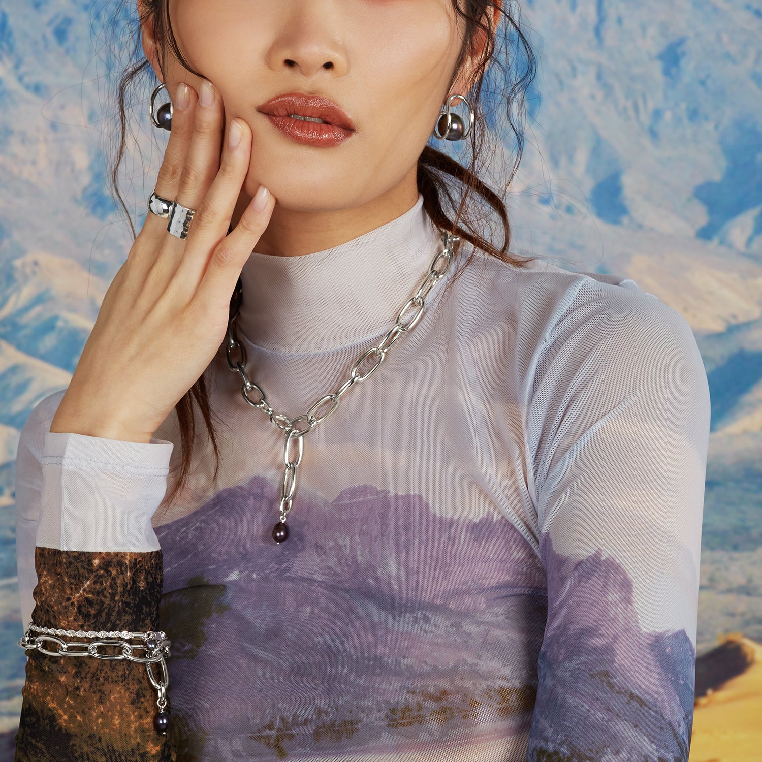 Rope Chain Bracelet in Silver