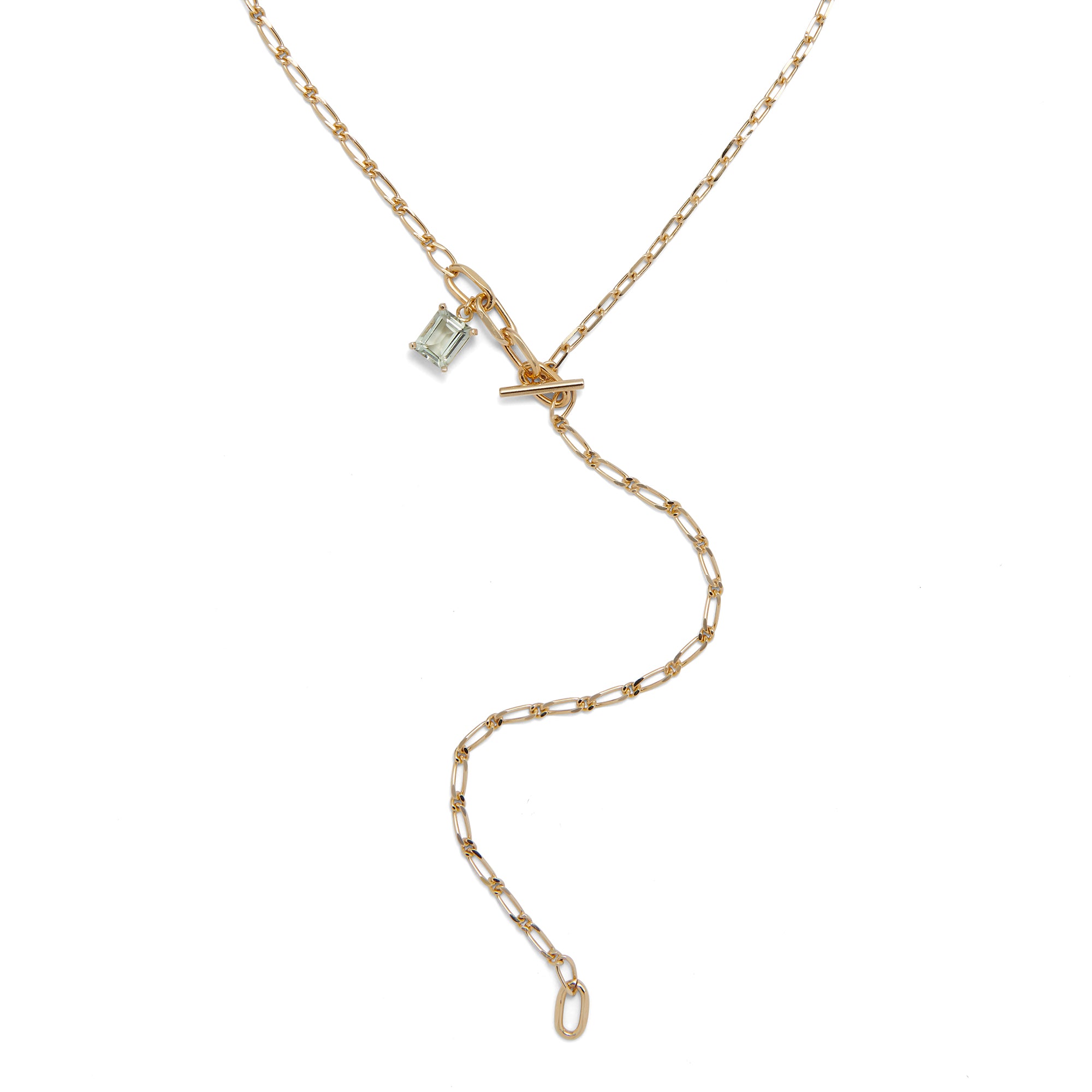 Lady Grey Rein Necklace with Amethyst in Gold