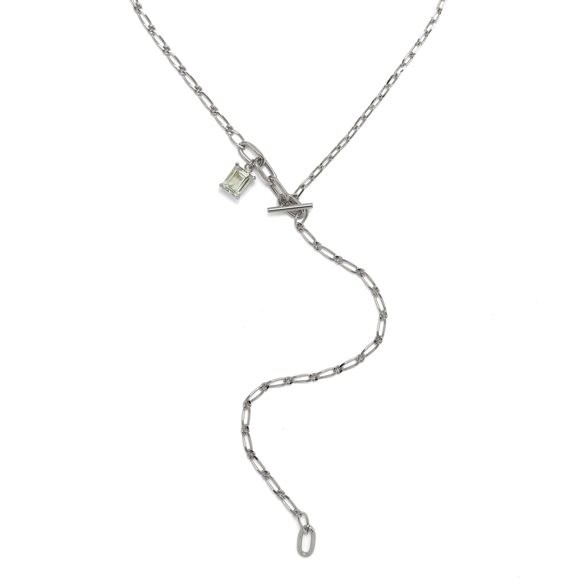 Lady Grey Rein Necklace with Amethyst in Silver