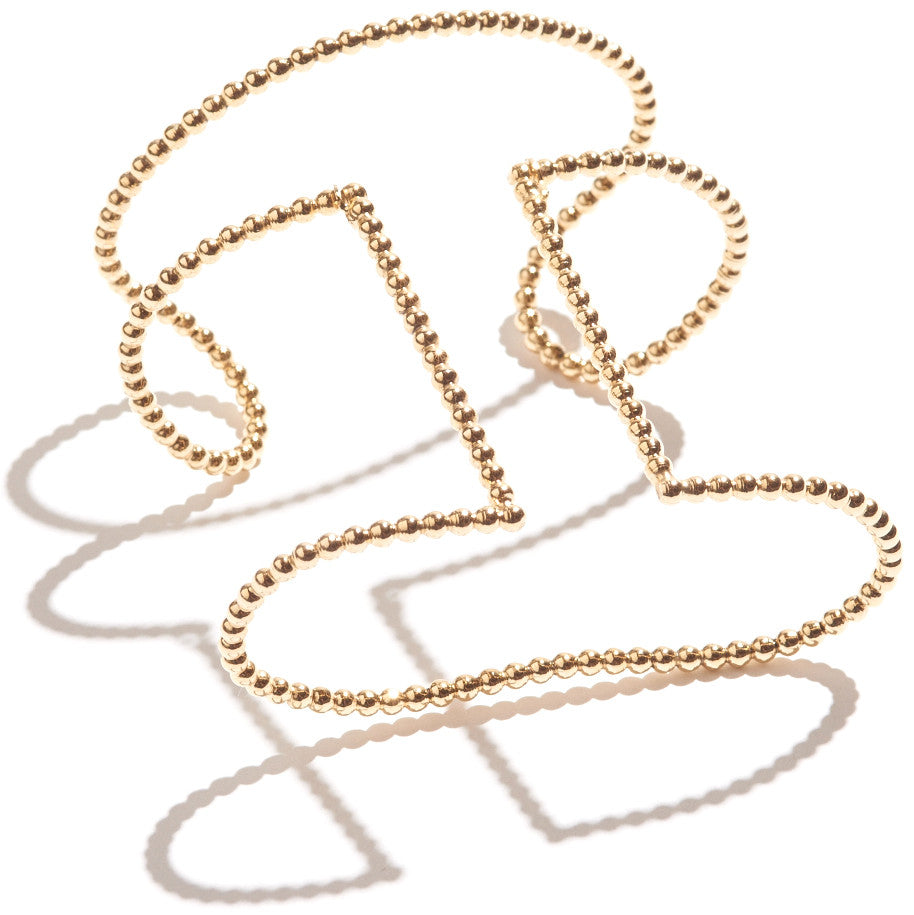 Pearled Handcuff in Gold