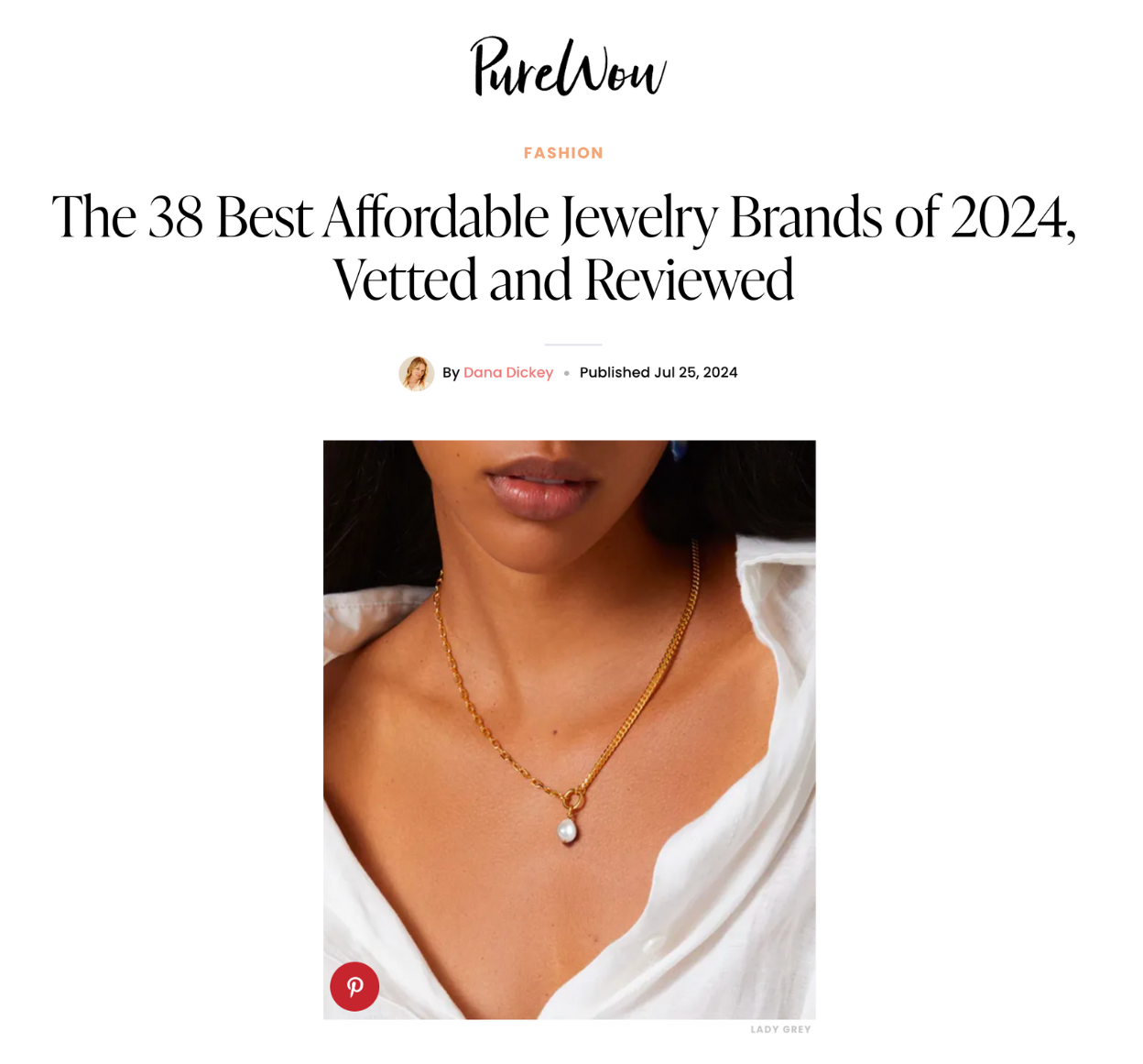 Lady Grey Jewelry Named One of the Best Affordable Jewelry Brands