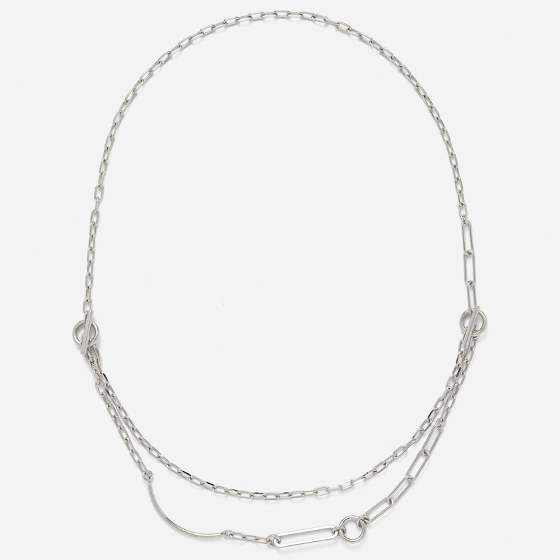 4 Way Necklace in Silver