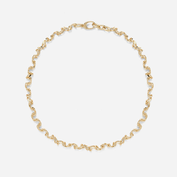Kink Necklace in Gold
