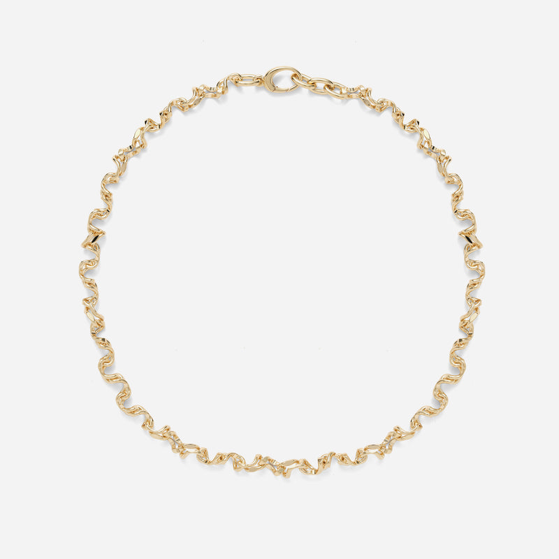 Kink Necklace in Gold