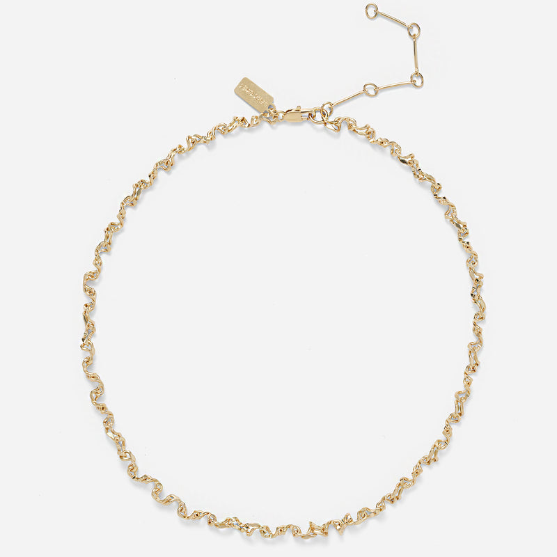 Small Kink Necklace in Gold