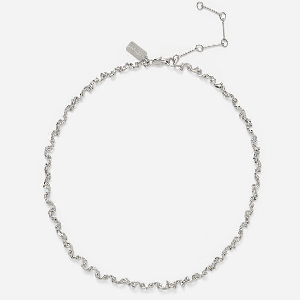Small Kink Necklace in Silver