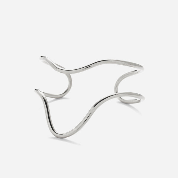 Curve Cuff in Silver