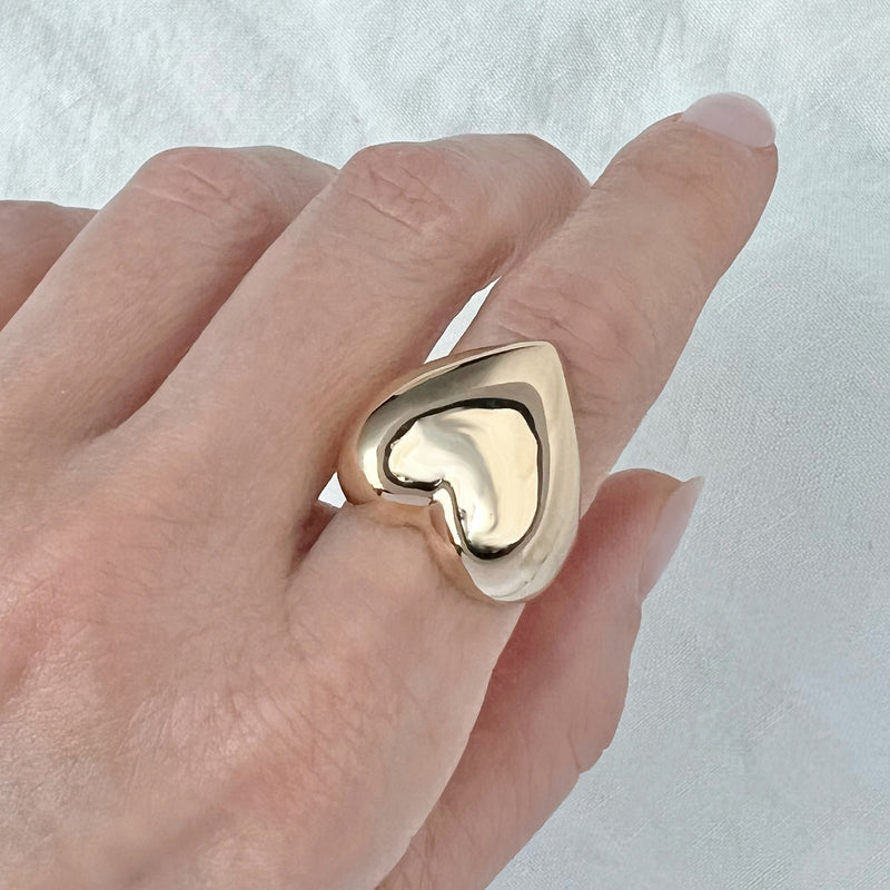 Heart Ring in Gold