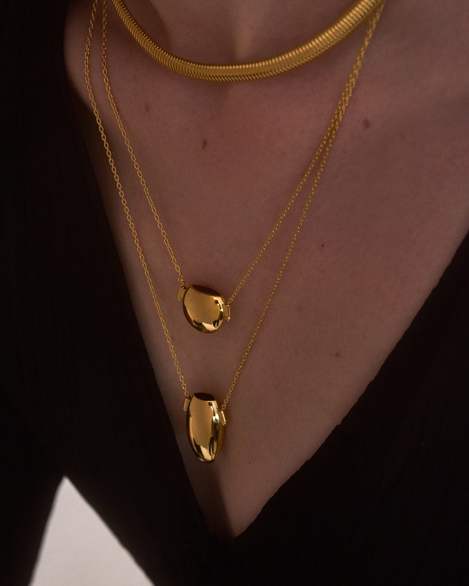 lady grey Vessel Necklace Ikon Necklace - gold pendant 