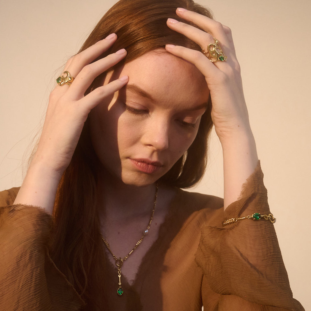 Aria Necklace in Gold