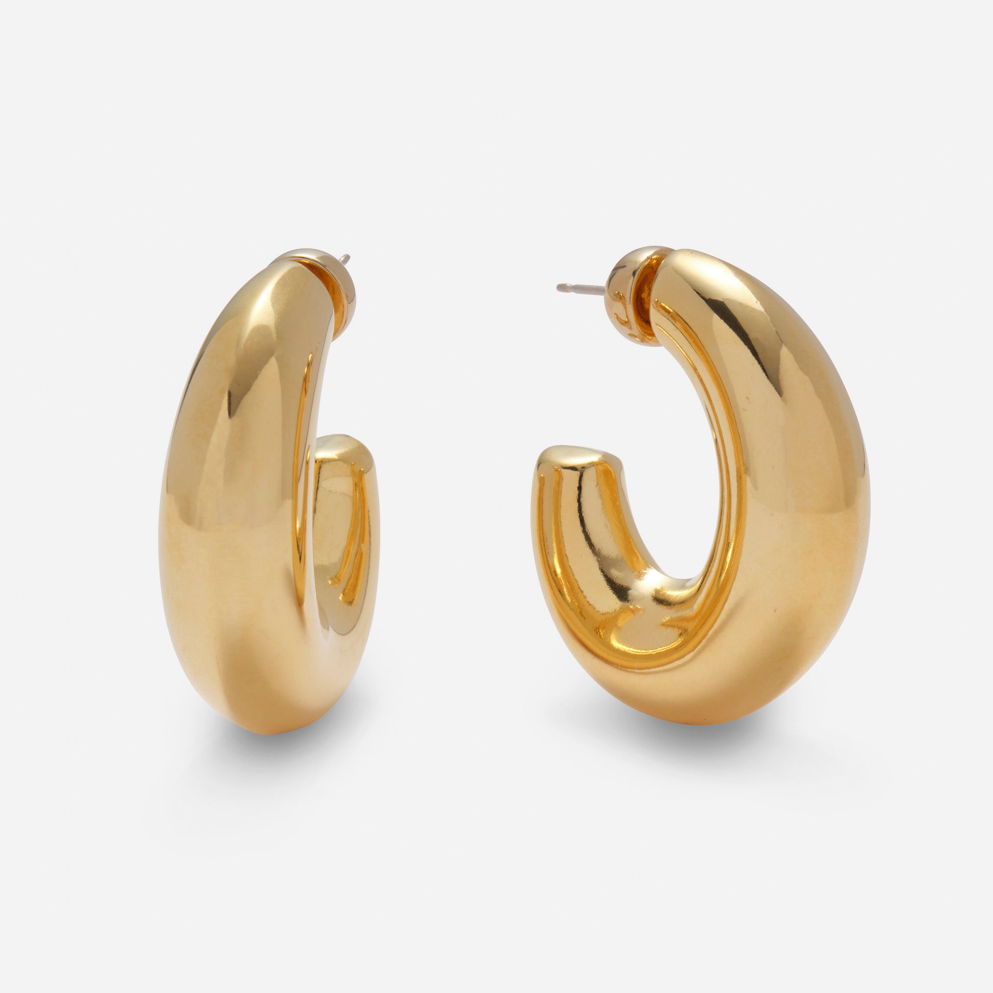 Lady Grey Bubble Hoops in Gold