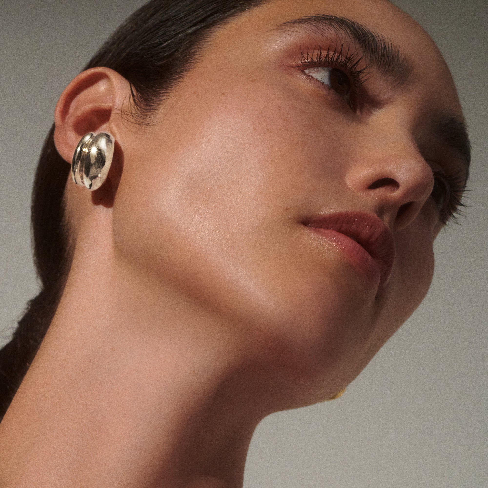 Double Bubble Ear Cuffs in Silver