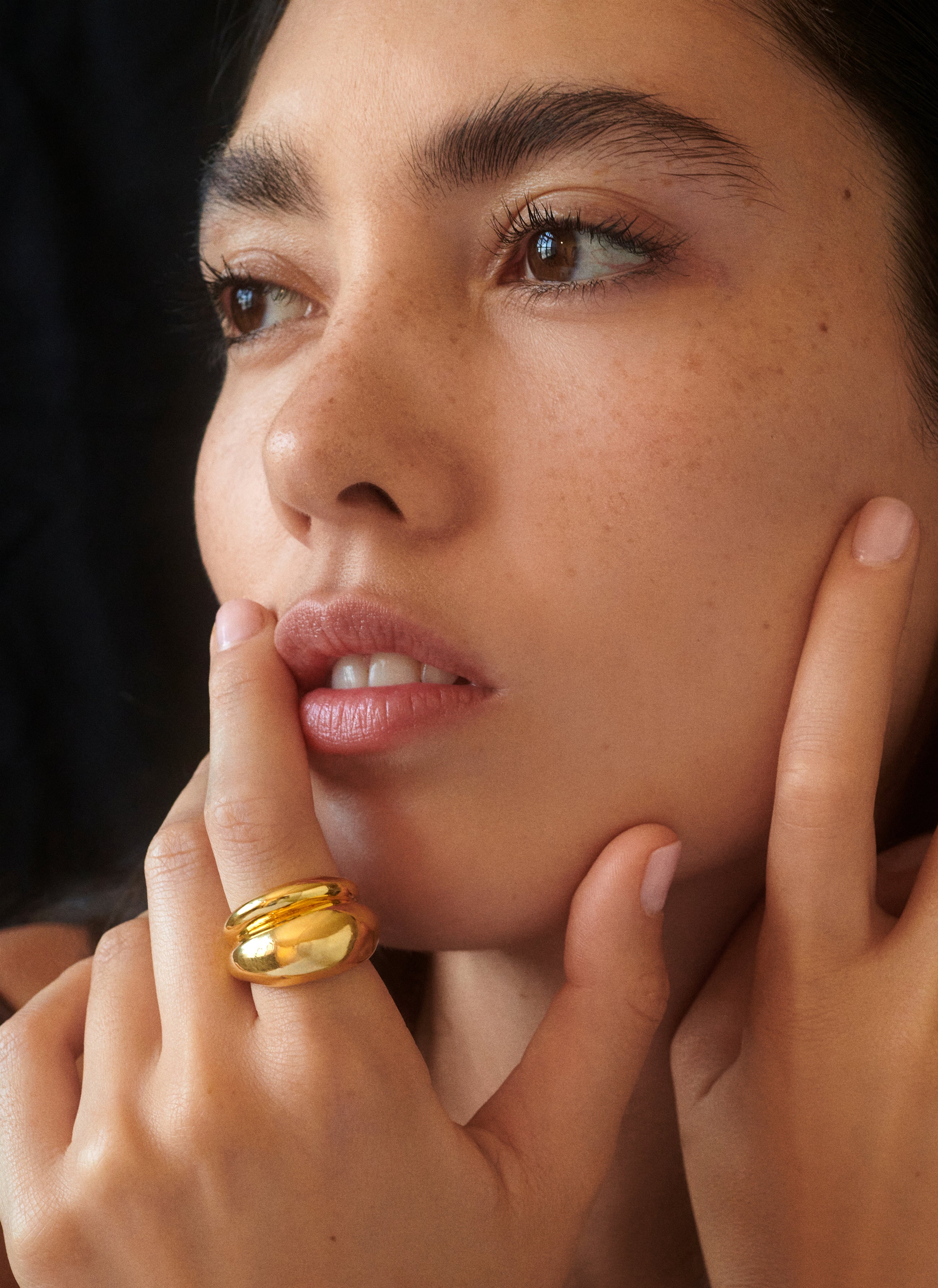 Double Bubble Ring in Gold