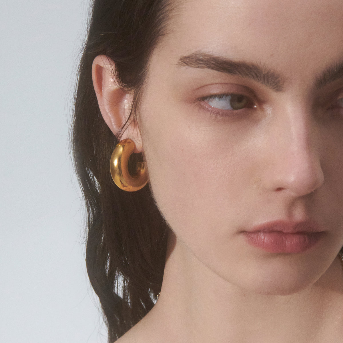 Hallie Hoops in Gold