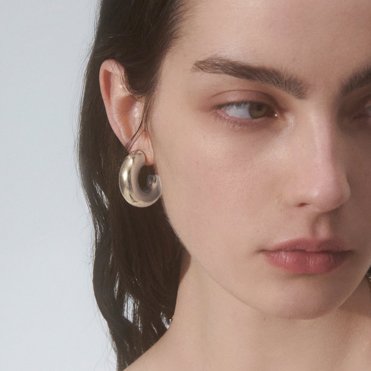 Hallie Hoops in Silver