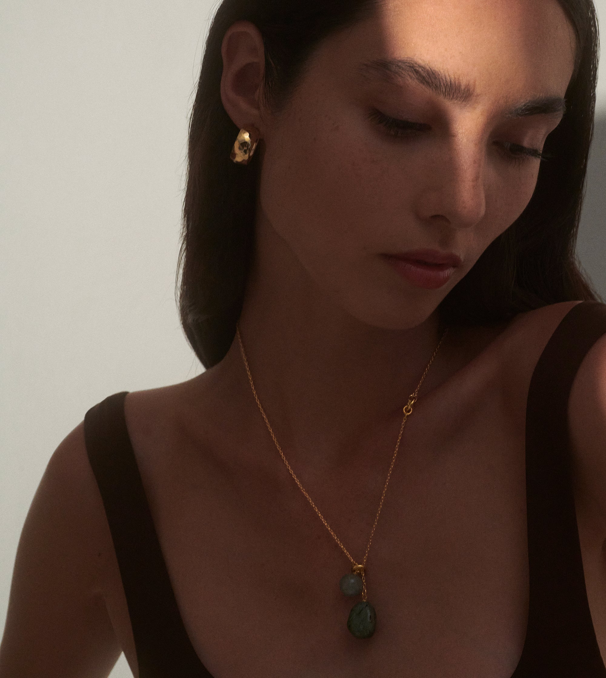 Jasper Necklace in Gold