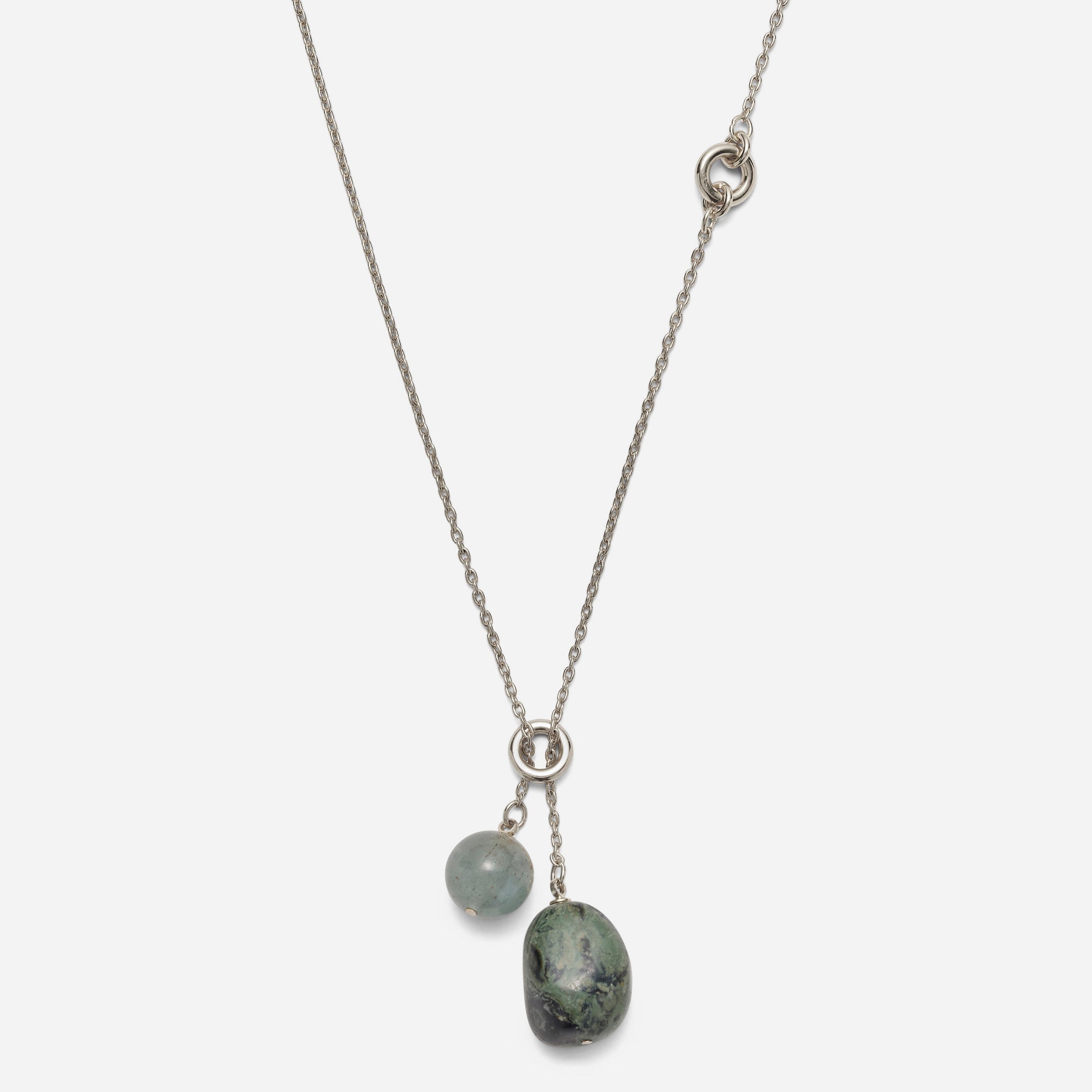 Jasper Necklace in Silver