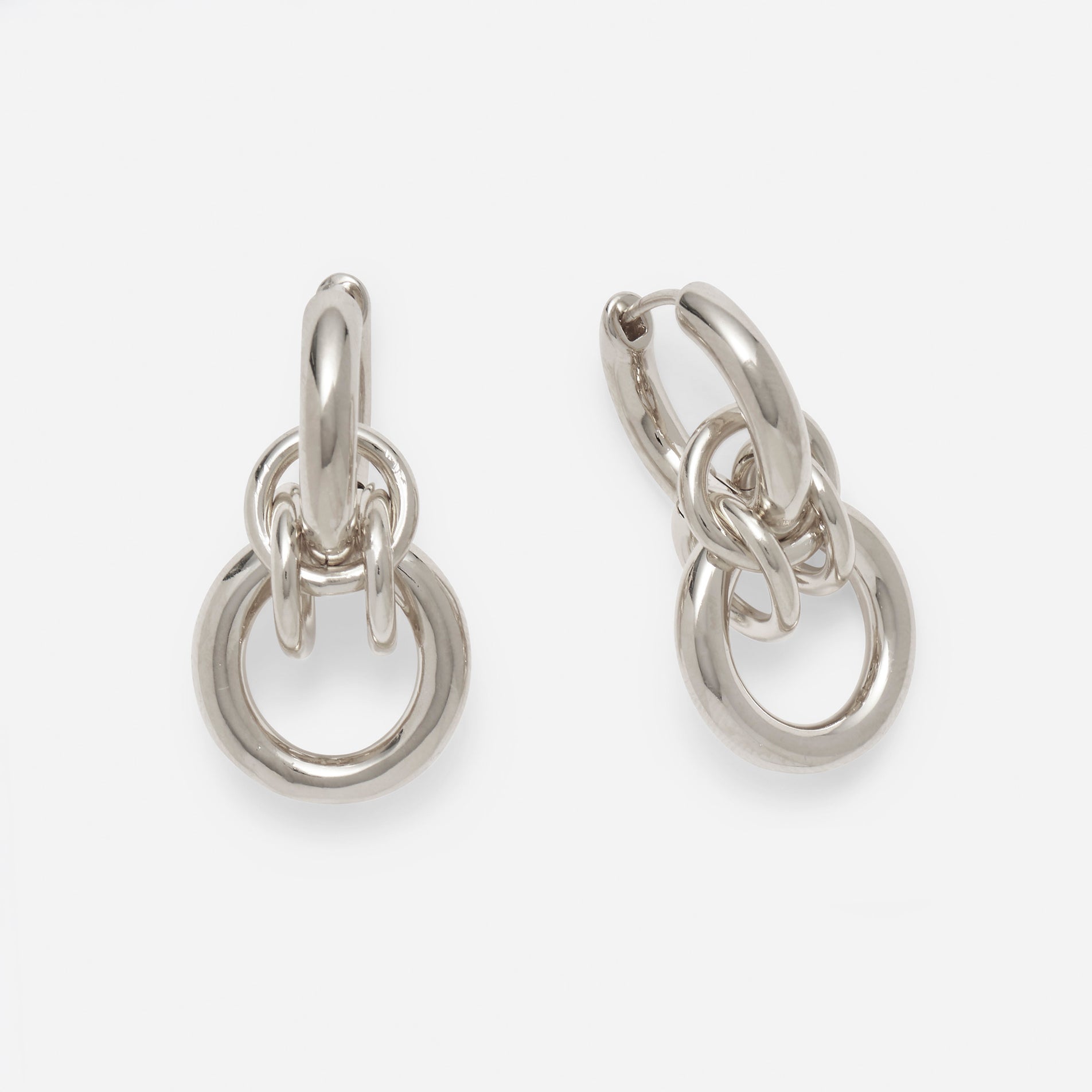Maille Earrings in Silver