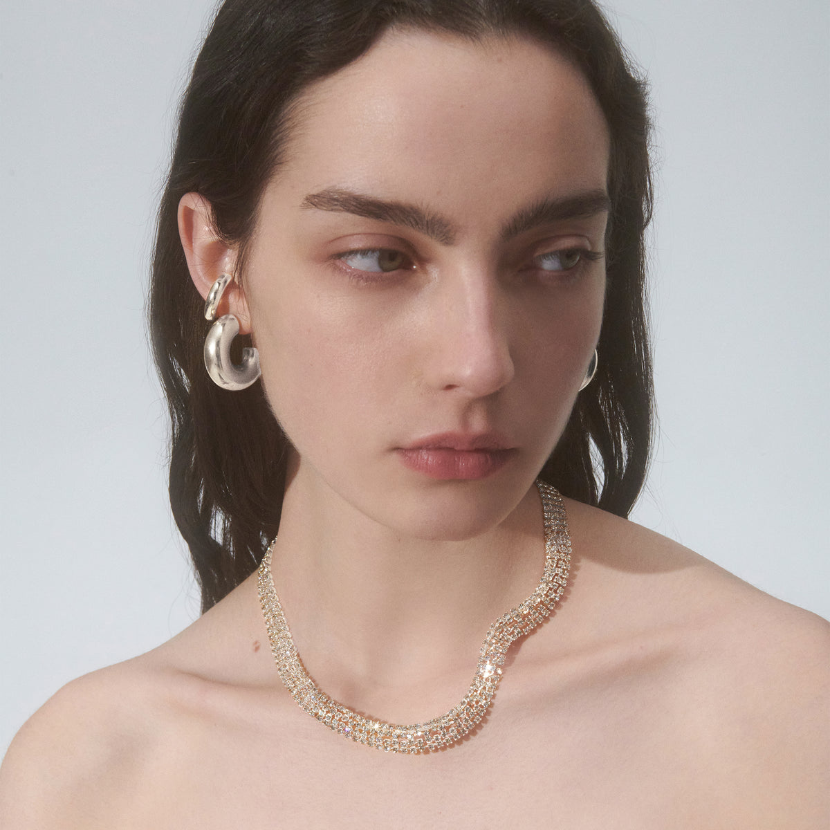 Mazzy Necklace in Silver