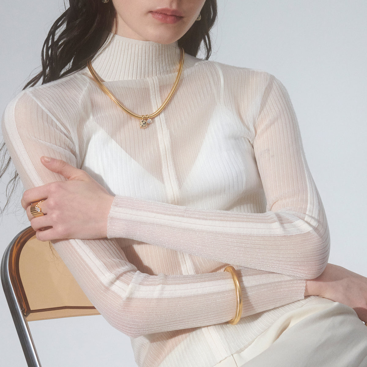 Nessa Necklace in Gold