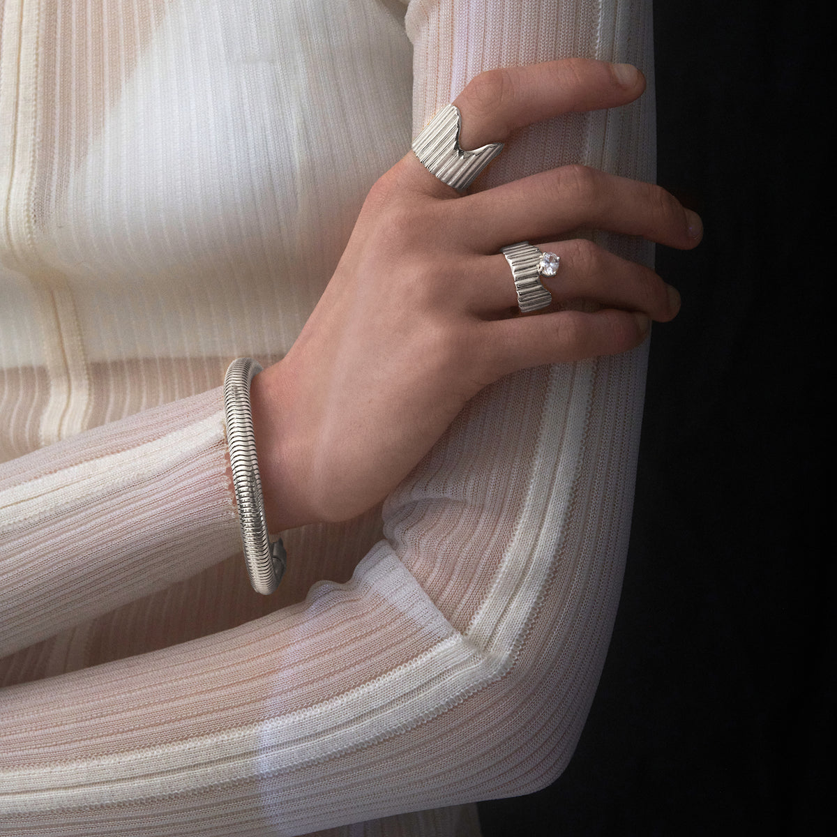 Ouro Bracelet in Silver